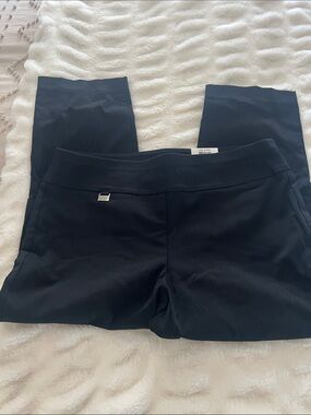 Alfani Black Skinny Ponte Pants with Silver Accent